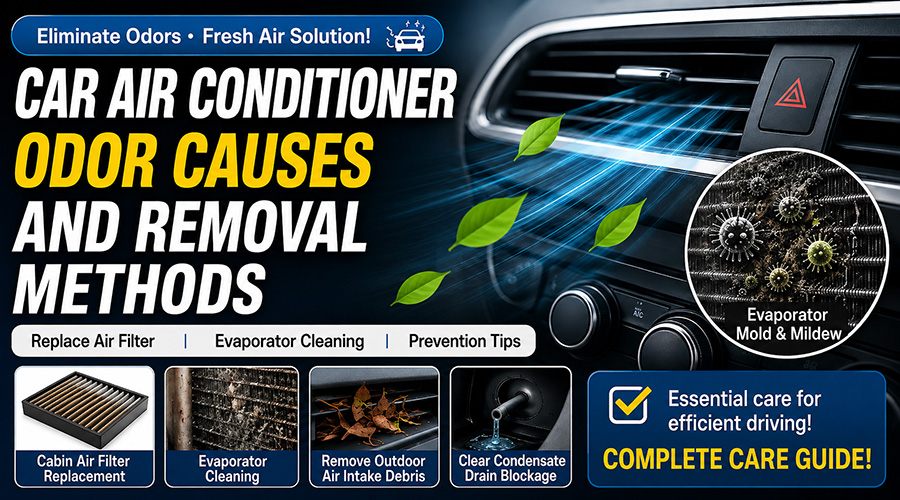How to remove car AC smells