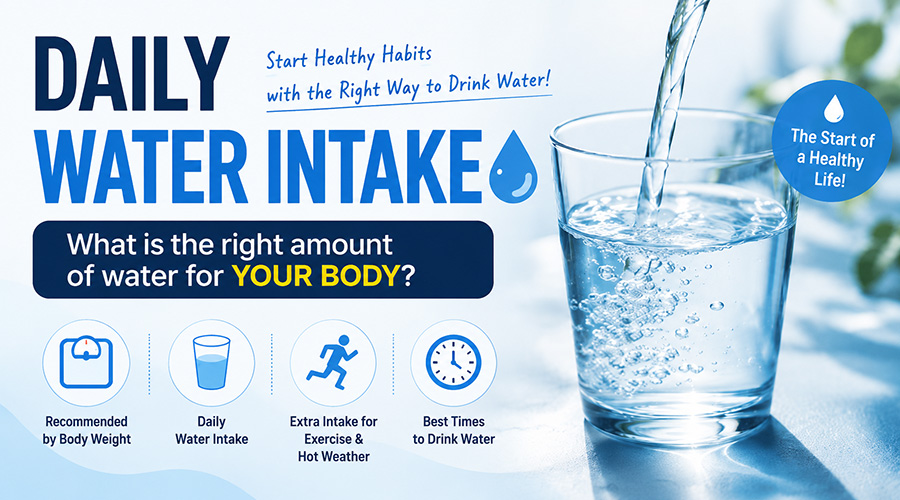 Daily Water Intake: How Much Water Should You Drink for Good Health?