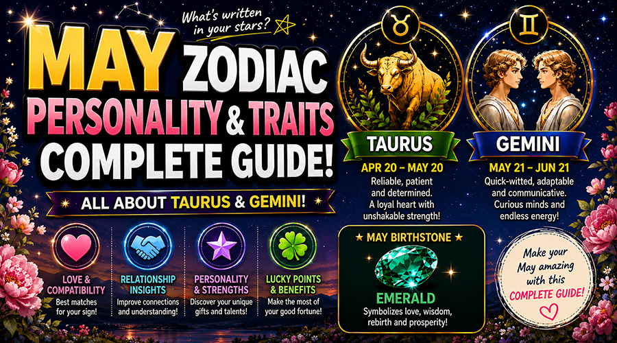 May Zodiac Signs: Traits, Personalities & Compatibility (Taurus & Gemini)