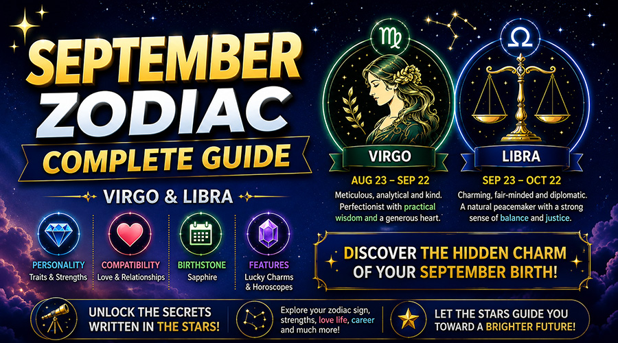 September Zodiac Signs Guide: Virgo and Libra Traits & Compatibility