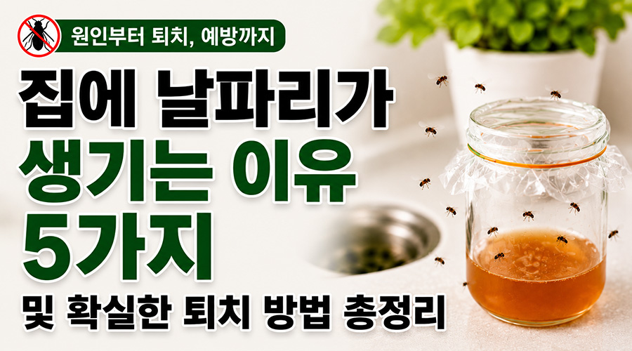 집에 날파리가 생기는 이유 5가지 및 확실한 퇴치 방법 총정리